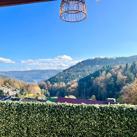 Wohnen Im Schwarzwald Mit Panoramablick Apartment Bad Herrenalb Bagian luar foto